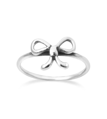 Bow Silver Ring