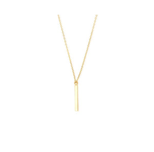 Square Bar Charm and Necklace Set